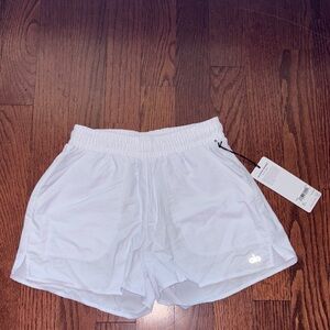 ALO Yoga White Alumni Shorts